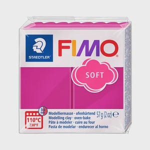 Fimo Staedtler Boetseerklei Fimo soft 57 gram framboos