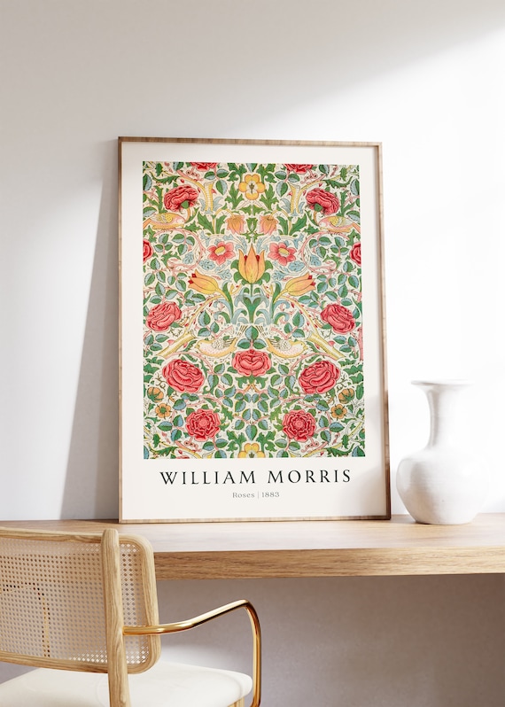 William Morris Set of 6 Digital Prints, Floral Printable Gallery