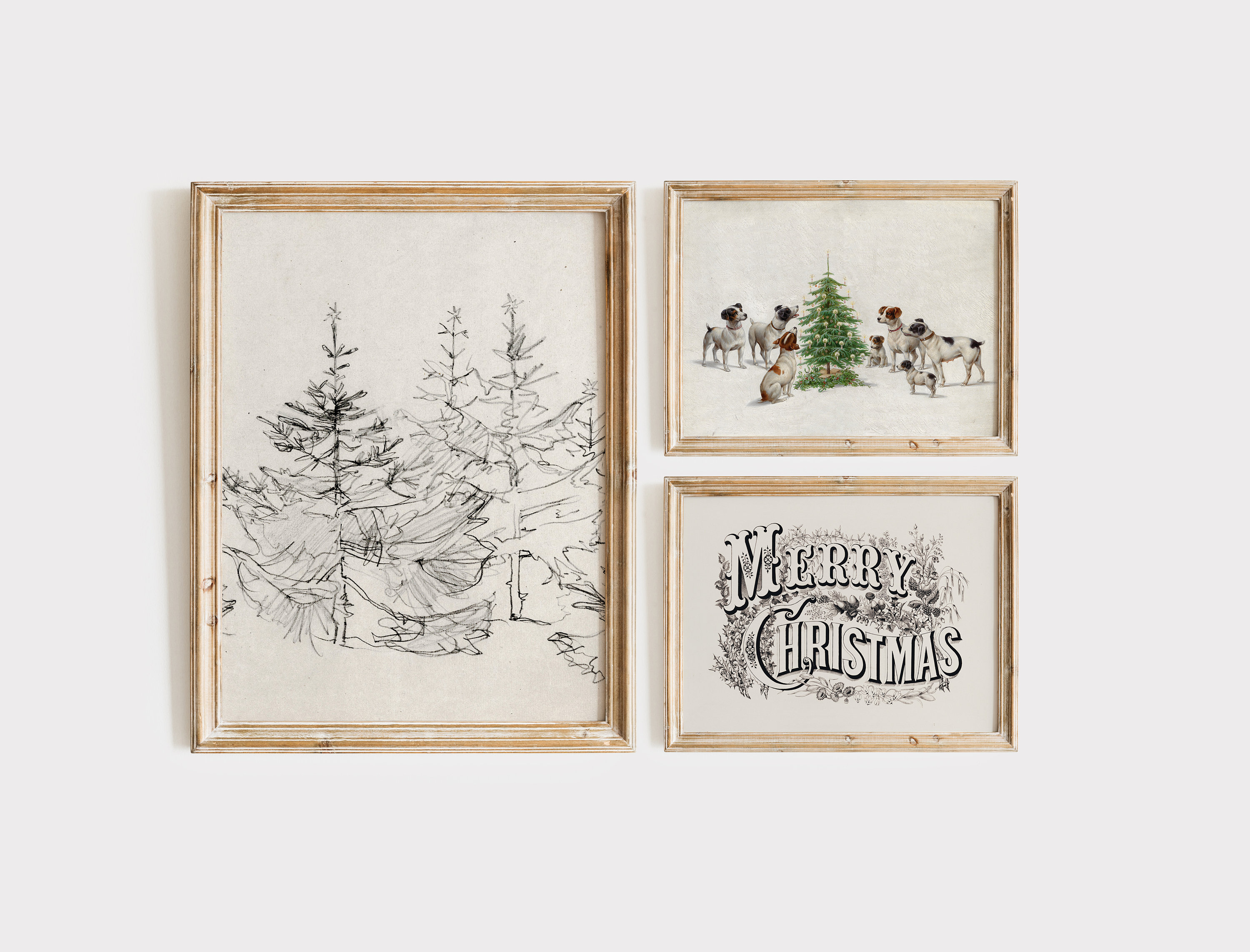 Bilder Weihnachten 30x40 AnyDesign Weihnachts-Wandkunstdrucke,  Weiß-schwarz, Weihnachtsbaum, Schneeflocke, Rentier, Poster, ästhetisch,  Minimalistisch, Papier-Wandkunst Für Wohnzimmer, Schlafzimmer, Büro, 6  Blatt, 20,3 X 25,4 Cottagecore Deko, image size:3000x2286