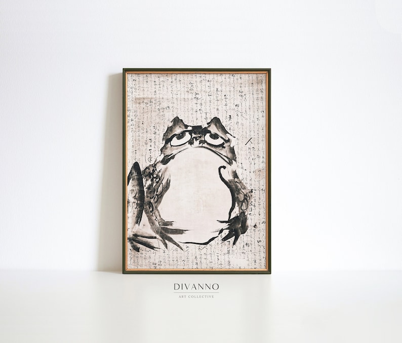 moody frog art