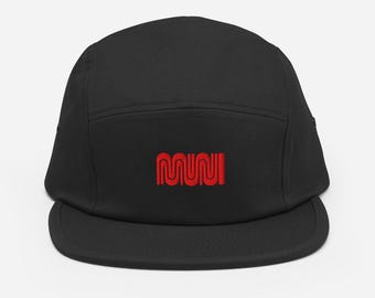 MUNI Five Panel Cap (Red Color Way)