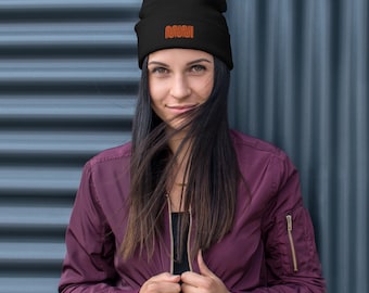 MUNI Worm Embroidered Beanie