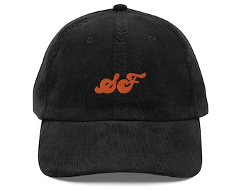 SF Cursive Vintage corduroy cap