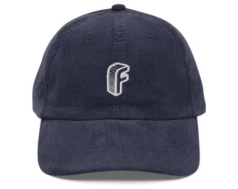 Vintage corduroy cap “F”
