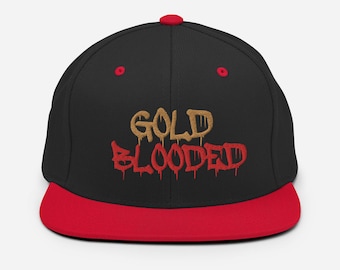 GOLD BLOODED Snapback Hat