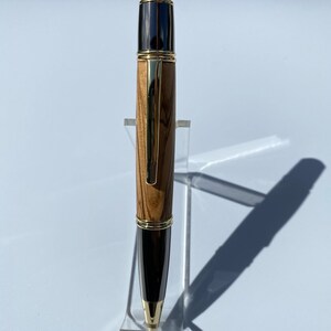 Handmade Twist pen in Gunmetal and 24kt