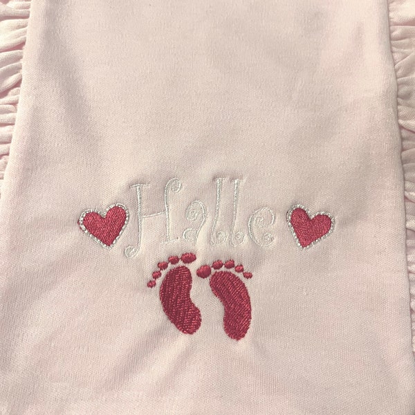 Infant Burp Cloth, Personalized Burp Rag, Custom Shower Gift, Spit Up Cloth, Nursery Products, Newborn Gift, Baby Girl, Baby Boy, Monogram