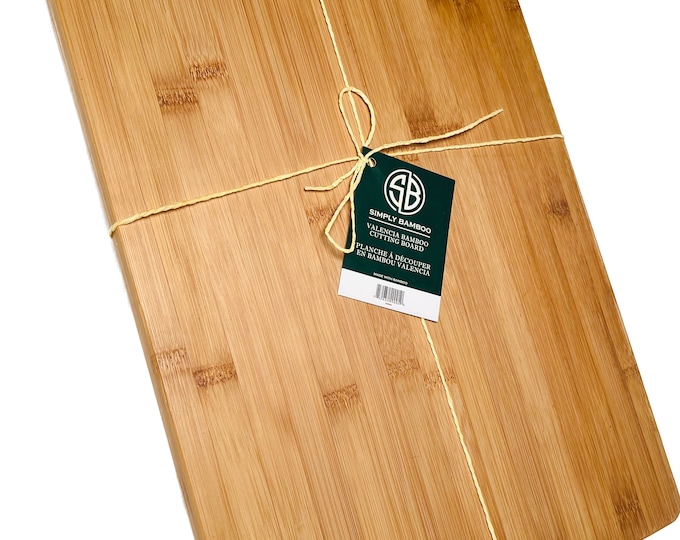 Large Bamboo Cutting Boards for Kitchen Meal Prep & Serving - Reversible Cutting Board  18“ (L) X 12" (W) X 0.75” (D)