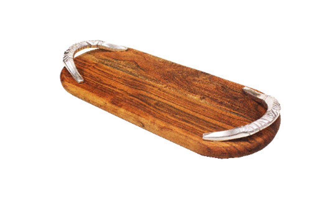 Luxury Serving Tray With Unique Metal Handles 21.5X9X2.50 Etsy