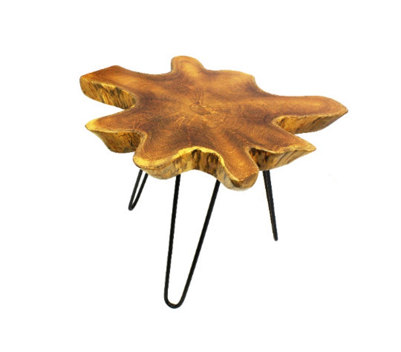 Live Edge Side Table Hand Made With Selected Organic Brazilian Etsy