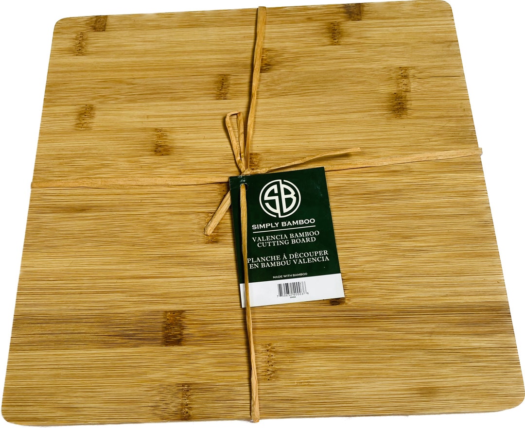 Simply Bamboo Brown Valencia Bamboo Cutting Board 12 Etsy