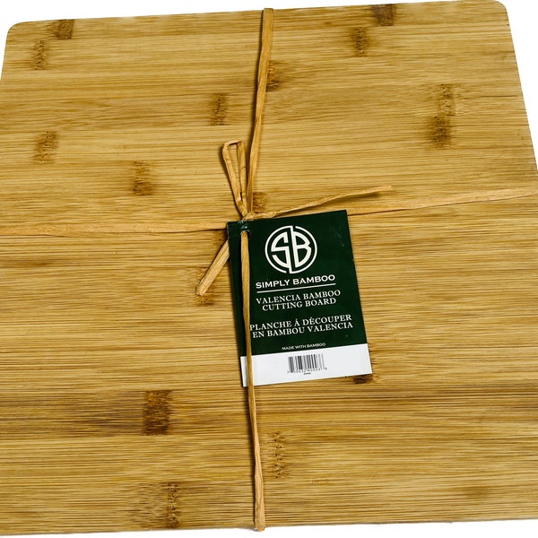 Simply Bamboo Brown Valencia Bamboo Cutting Board - 12"