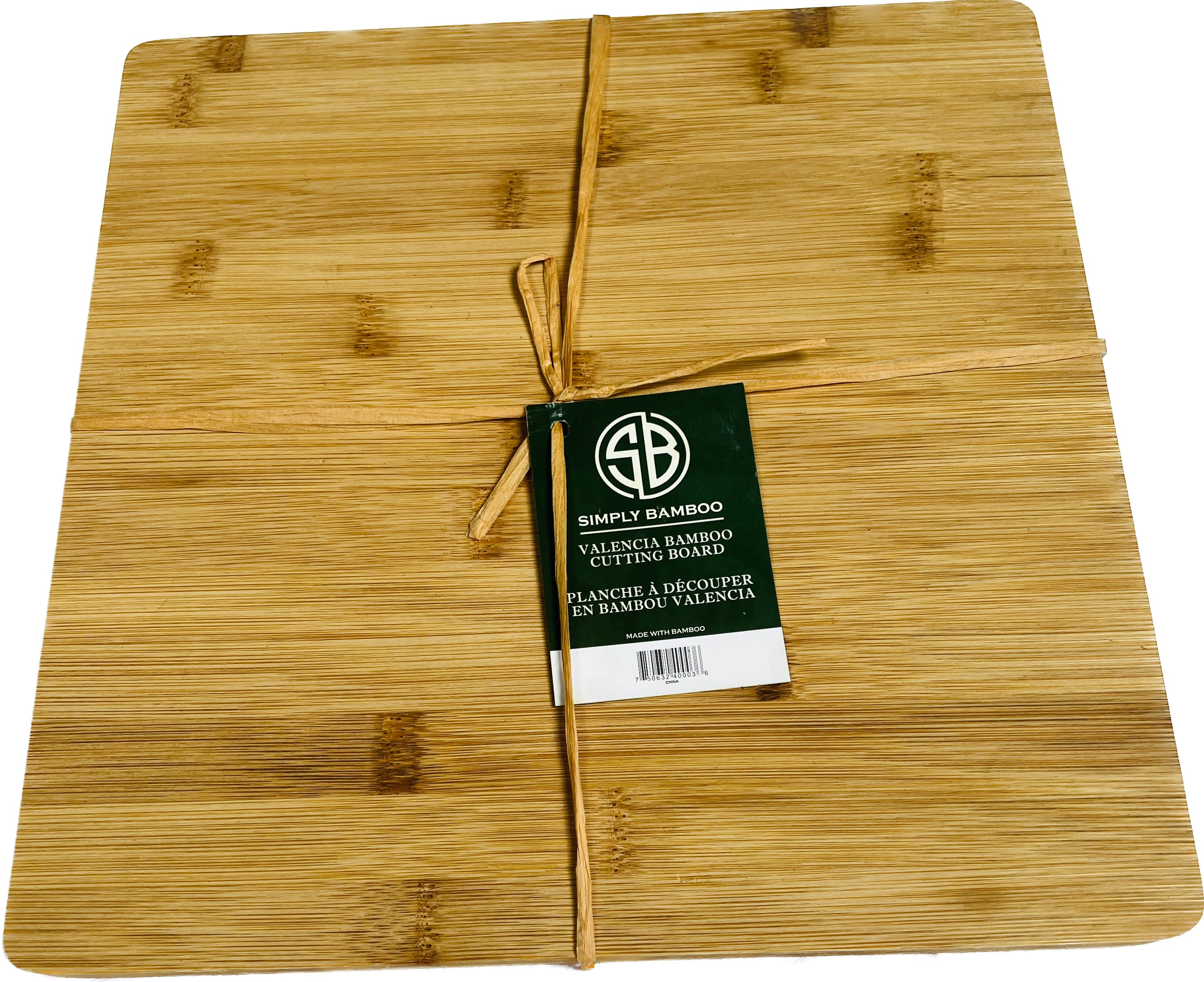 Simply Bamboo Brown Valencia Bamboo Cutting Board - 15