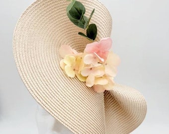 Free Express Shipping, Ivory Champagne Fascinator, Hatinator, Kentucky Derby Hat, Arrives in time for the Kentucky Derby Horse Race