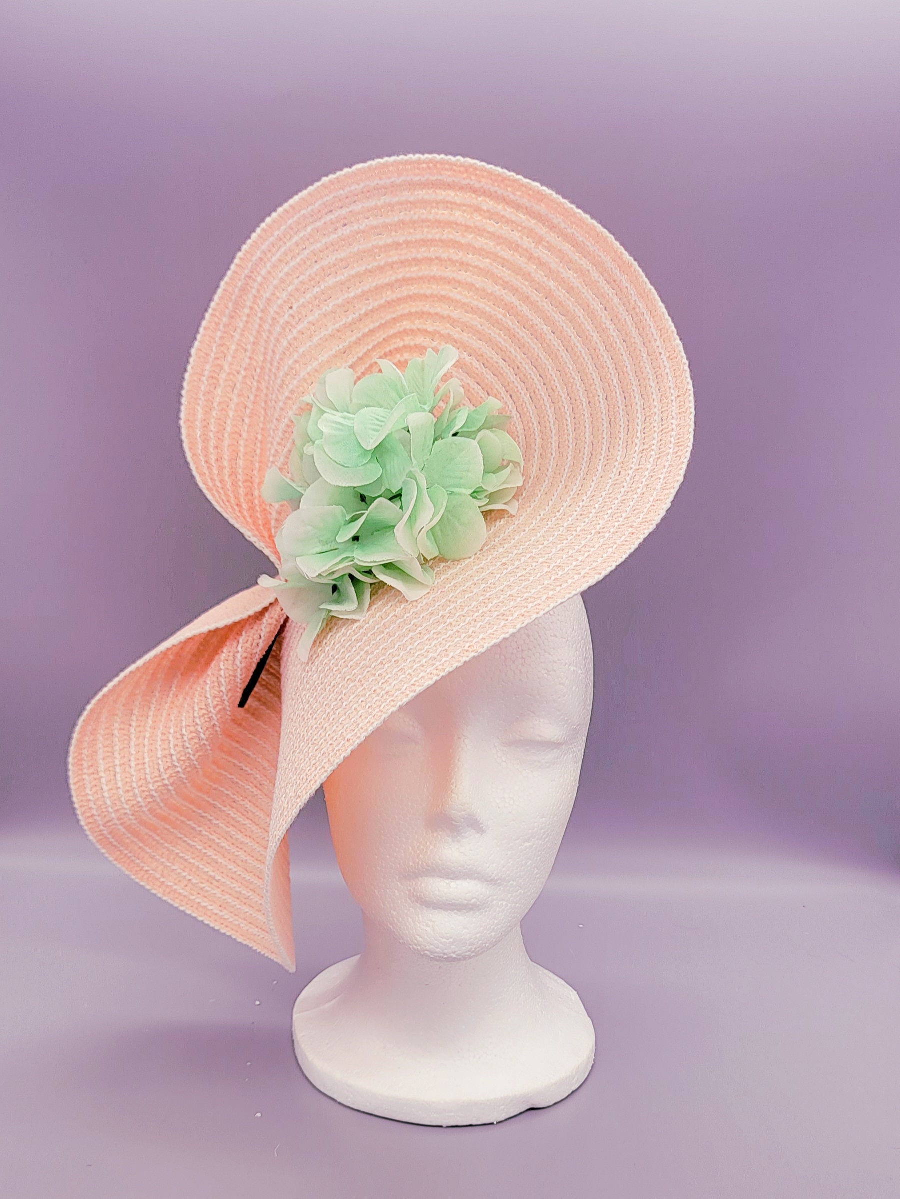 Pink Oaks Derby Hat Fascinator,church, Formal, Mother display picture 3