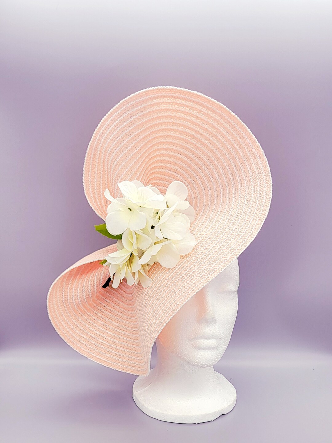 Pink Oaks Derby Hat Fascinator,church, Formal, Mother display picture 3