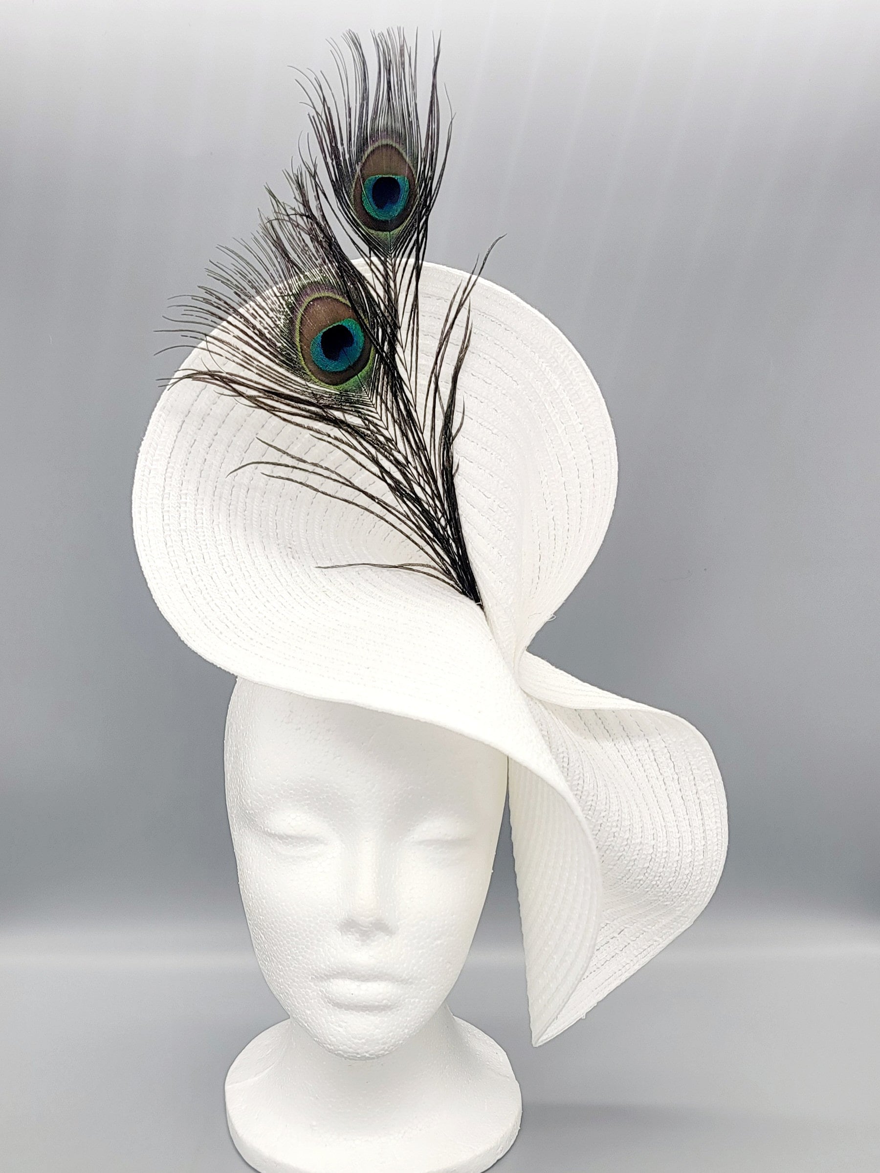 Handmade Derby Fascinator Hat with Feathers, Adjustable Headband & Clips Black Ostrich Feather Fascinator for Kentucky Derby Hats  main image 4
