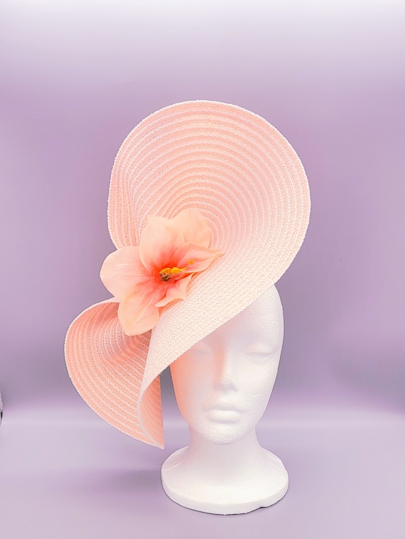Kentucky Derby Fascinator Hat- Satin Flower | Race Day Fashion Oaks Tea Easter Women Kentucky Hats 2026 Derby Sun Hat Organza Summer Church  main image 4