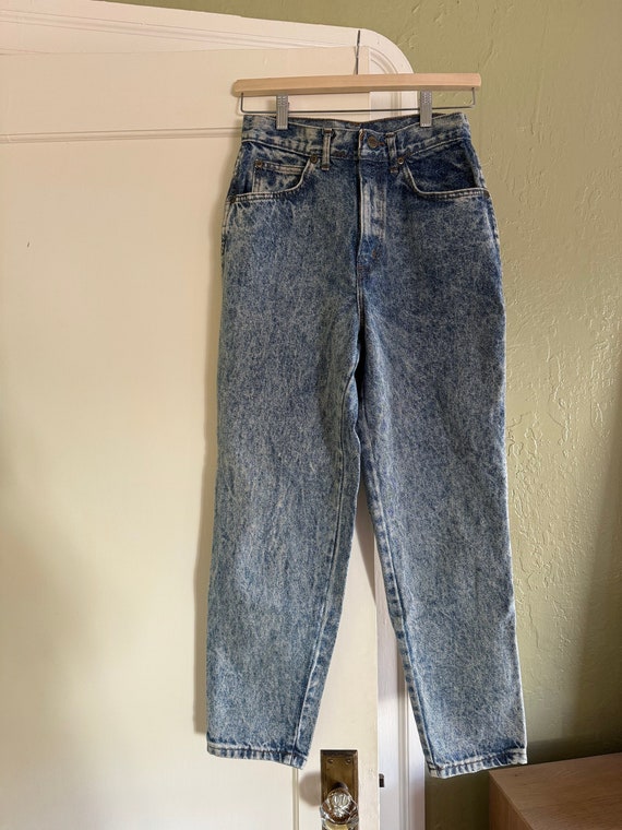 80s/90s Vintage Chic Acid Wash Straight Jeans