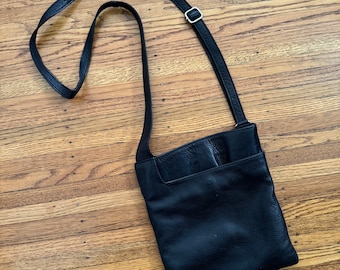 90s Dias Leather Crossbody Purse