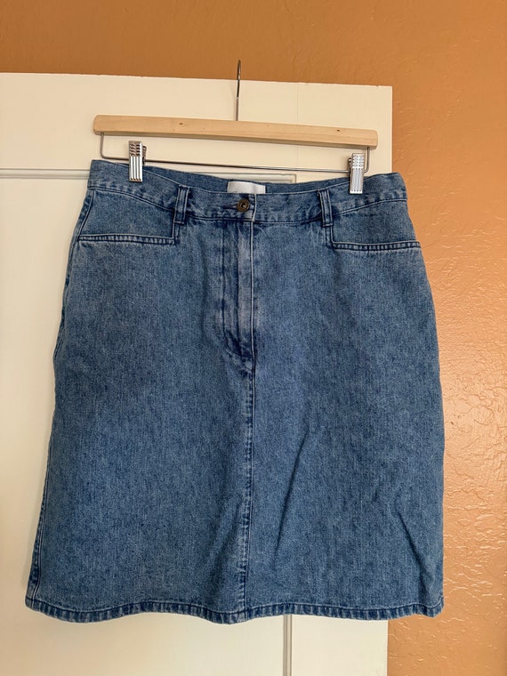 90s Vintage Christopher & Banks Denim Skirt