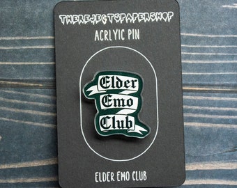 Goth Birthday Banner 'It's Not A Phase Mom' – Old English Emo Party Deko Für 30. Geburtstag