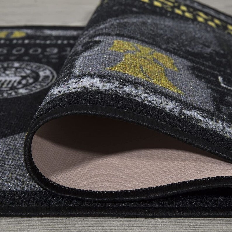 100 dollar bill rug black