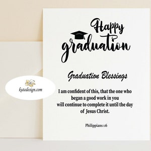Cartão de formatura imprimível, cartão de formatura cristão, cartão de verso da Bíblia, cartão de bênçãos de formatura, cartão de formatura religiosa