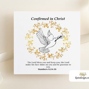 Druckbare Konfirmationskarte, Konfirmationsgeschenk, Mädchen oder Junge Konfirmation Karte, katholische Sakrament Karte, Heiliger Geist Karte, religiöse Karte