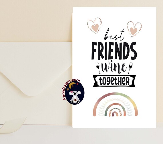 Printable Friendship Cards Funny Free Best Friend Birthday Card