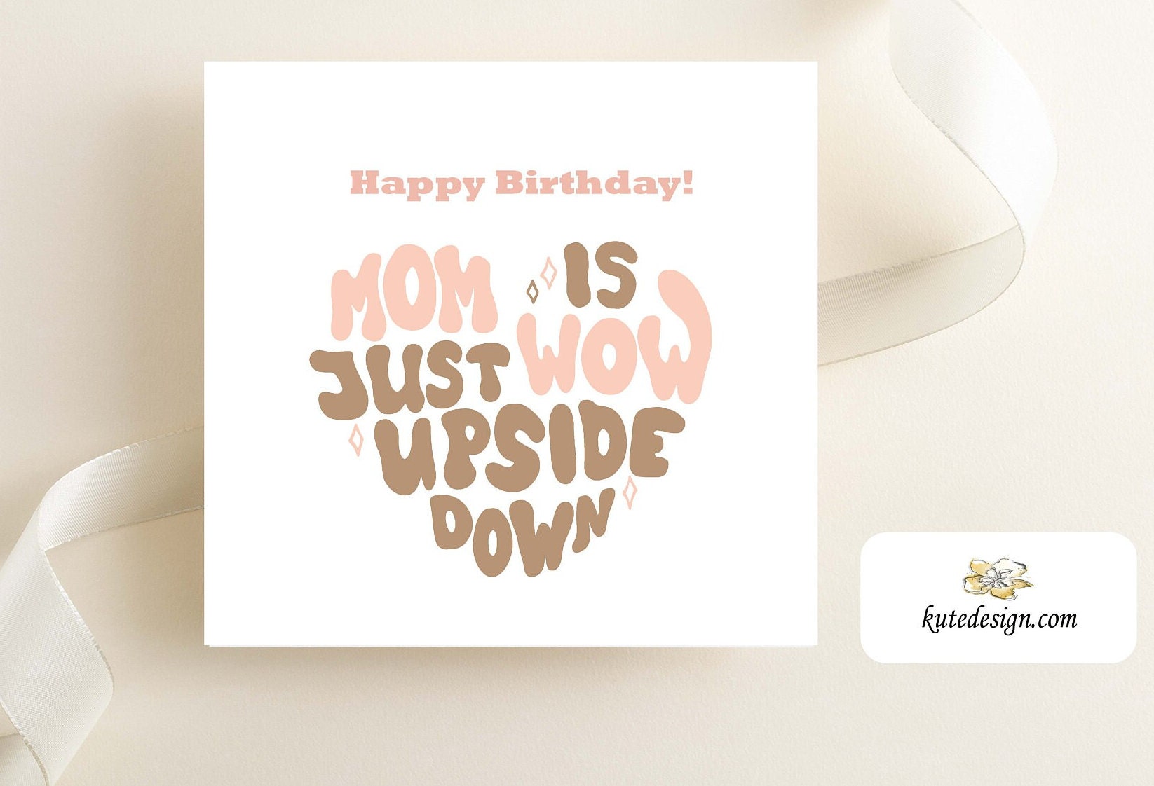 Printable Mom Card, Square Mom Card, Cute Mother's Birthday Card ...