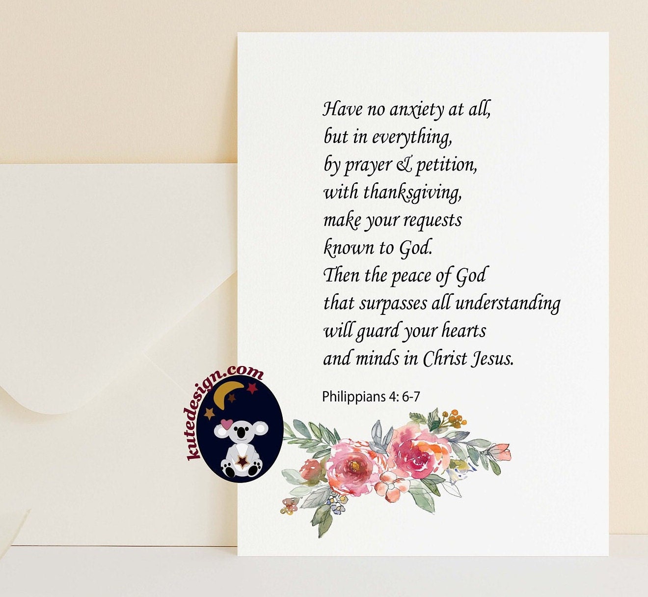 Religious Encouragement Card, Spiritual Encouragement Card, Bible Verse ...