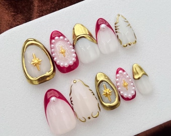 Dipped in Gold Press On Nails