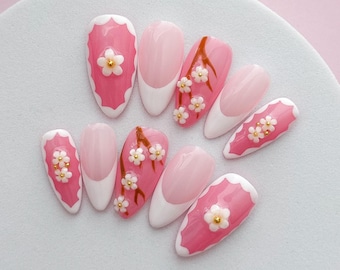 Cherry Blossom Press On Nails
