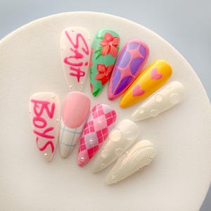 Demon Boy Band Press On Nails