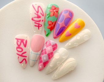 Demon Boy Band Press On Nails