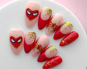 Spider Love Press On Nails