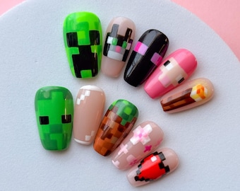 Bedrock Press On Nails