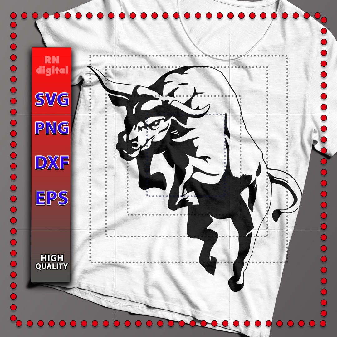Bull SVG Bull Cut Files Bull Cricut SVG Silhouette Bull - Etsy México