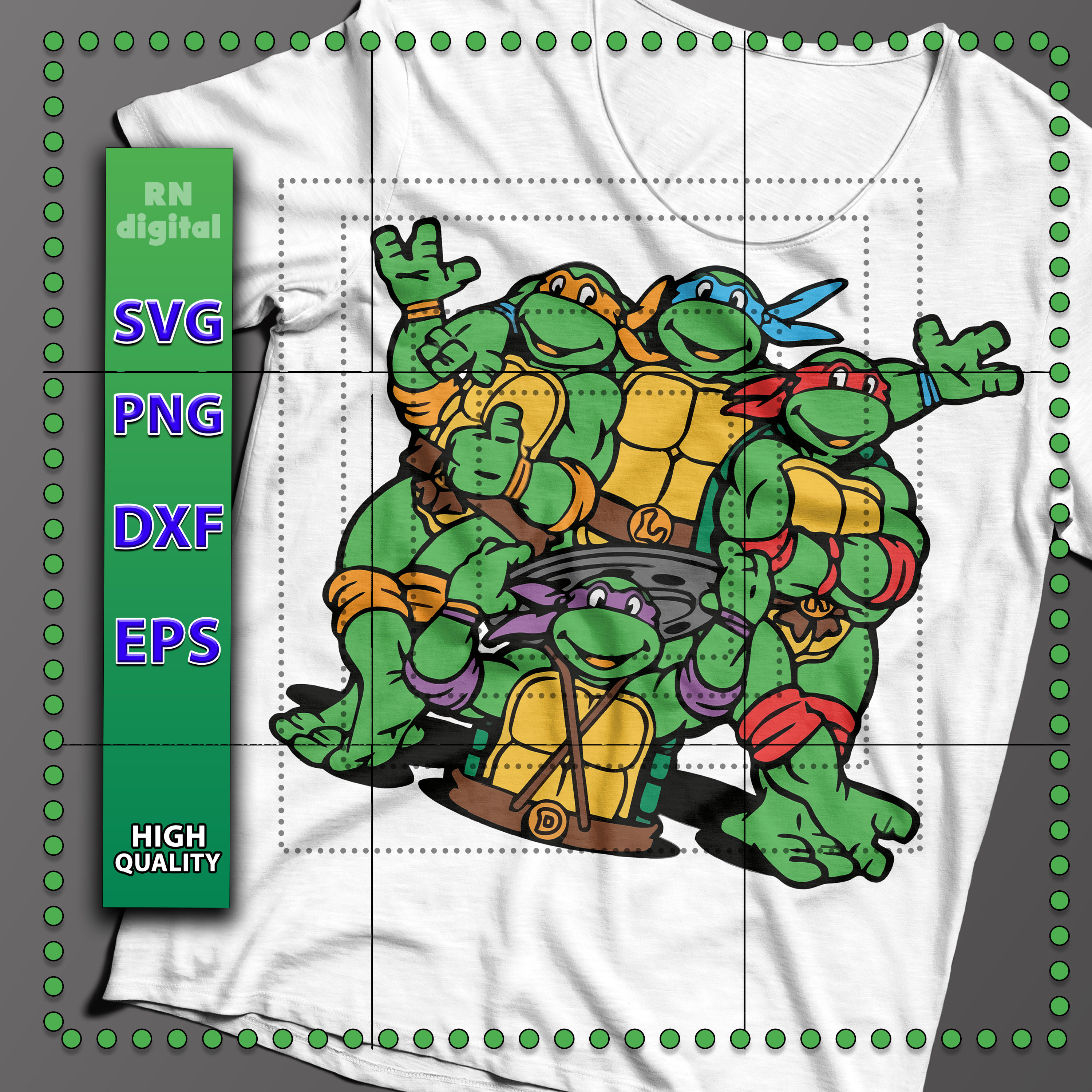 ninja turtle shirt svg