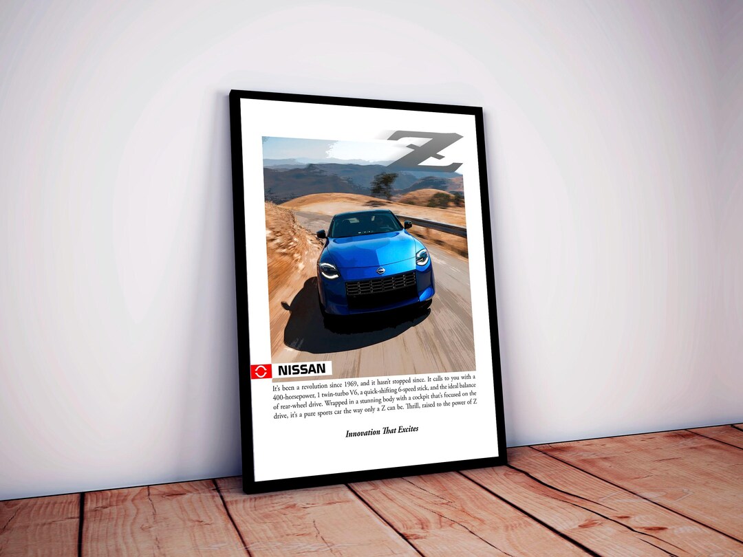 Printable Blue 2022 Nissan Z Poster - Etsy