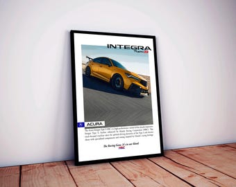Printable Acura Integra Type S "HRC" Prototype Poster