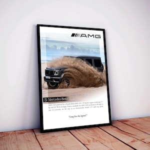 Printable 2025 Mercedes G63 AMG Digital Poster | Luxury SUV Art Print | Automotive Wall Decor | G-Wagen Enthusiast Gift