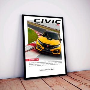 2021 BMW Civic Type R Poster zum selbst ausdrucken