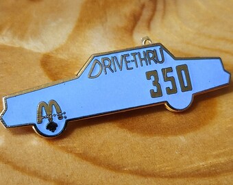 Vintage McDonald's Employee Enamel Pin - Drive-Thru 350 Brooch