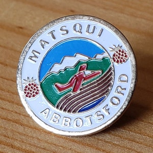 Matsqui Abbotsford Pin - Beautiful Vintage Abbotsford Air Show Pin - Brooch Pin- Unique Rare Hat Pin Lapel Pin Vintage Pin Retro Enamel Pin