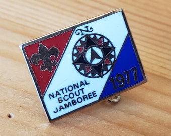 Pin de esmalte vintage del Jamboree Scout Nacional de 1977