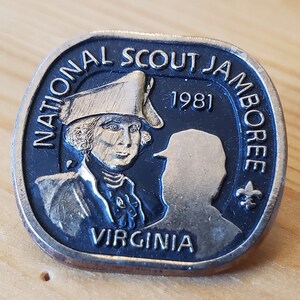 National Scouts Jamboree - 1981 - Virginia - Beautiful Vintage Scouts Pin - Brooch Pin- Unique Rare Hat Pin Lapel Pin Vintage Pin Retro Pin