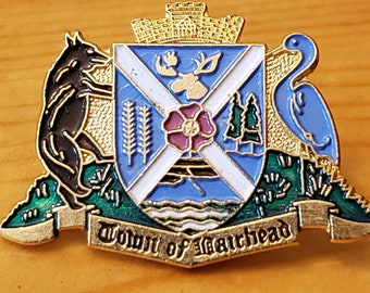 Town Of Barrhead - Beautiful Vintage Alberta Community Pin - Brooch Pin- Unique Rare Hat Pin Lapel Pin Vintage Pin Retro Pin Enamel Pin