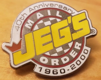Pin de esmalte vintage del 40.º aniversario de JEG (para sombrero o solapa)